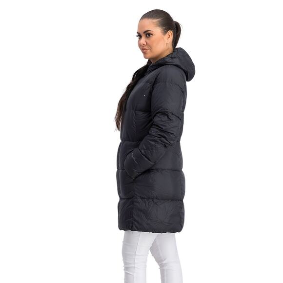 Eddie Bauer Women's Full Zip Up Hooded Puffer Jacket Long Sleeve Black Small NWT - Picture 3 of 8